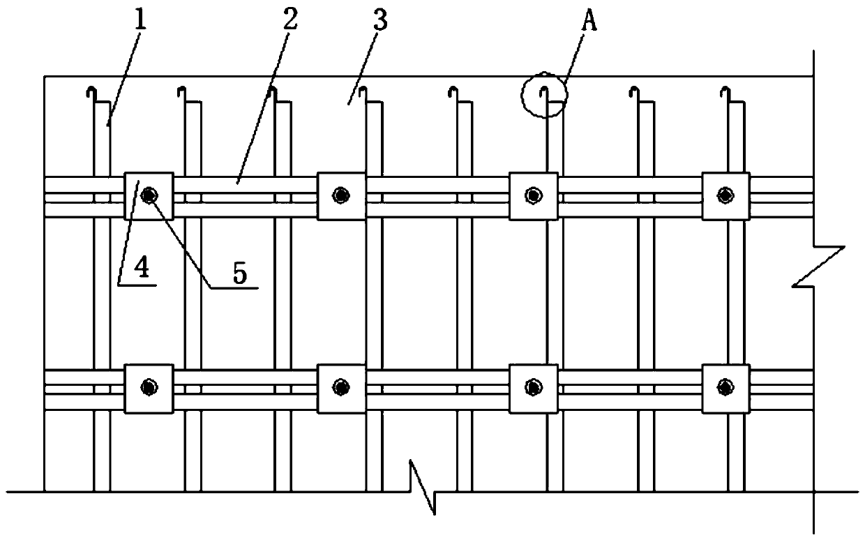 Green fixing device for vertical template square steel of welded elbow and construction method of green fixing device