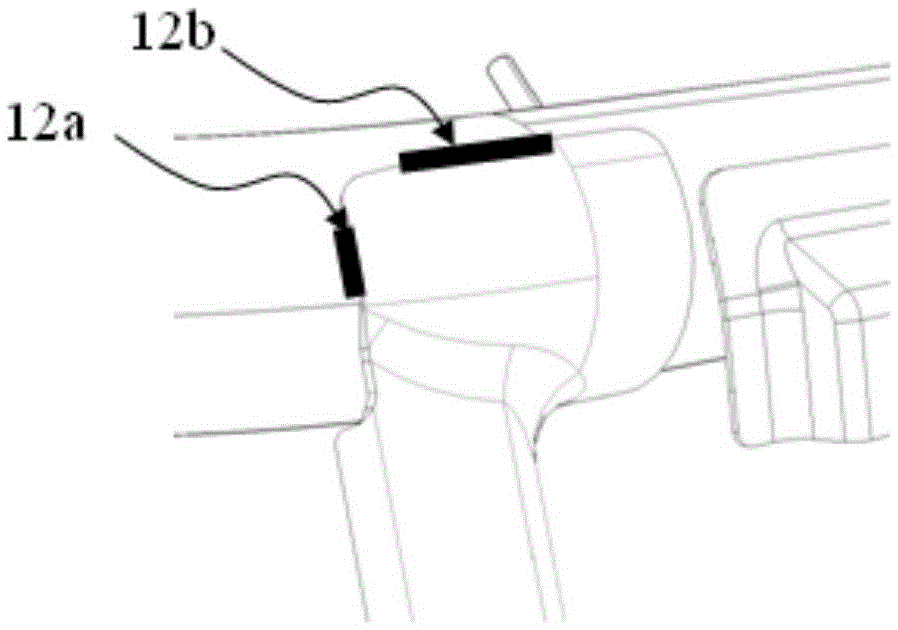 A car center console area body structure