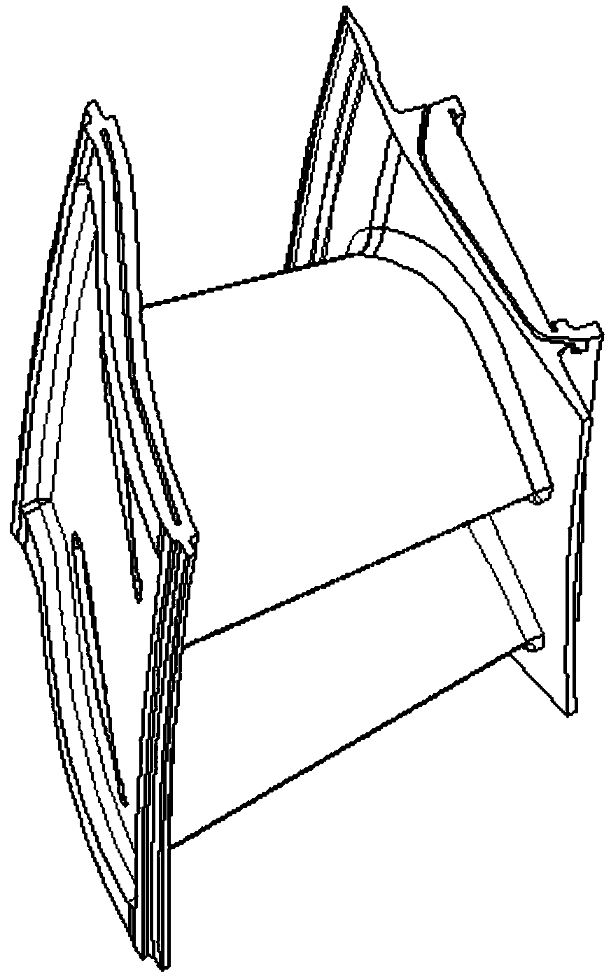 Internal flow path detecting tool for turbine guide vane