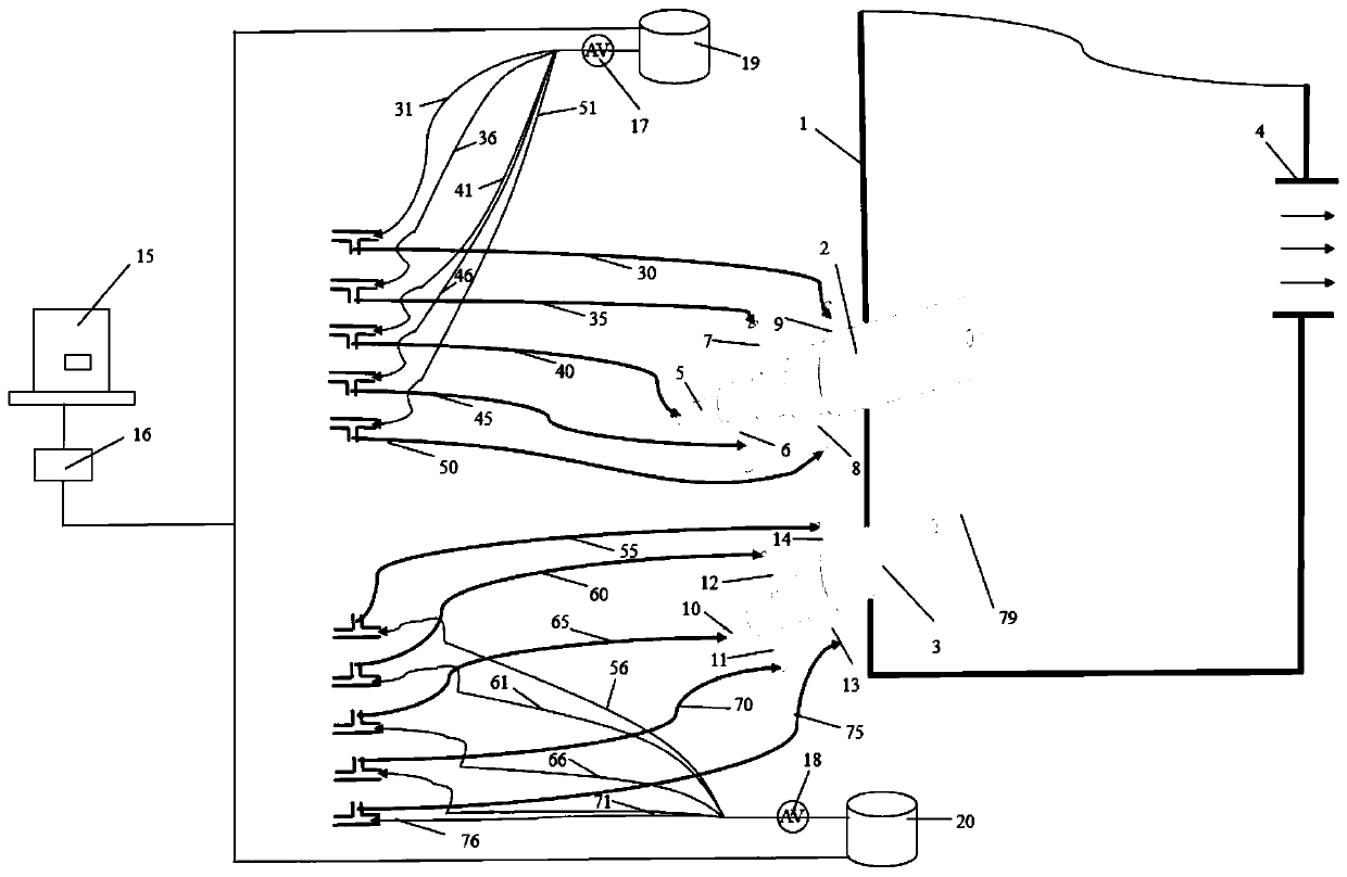 VAD blowtorch cleaning device and cleaning method