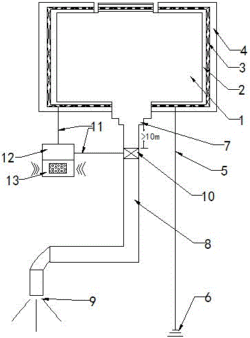 Anti-lightning and anti-freezing system having safety early-warning function and used for water tank