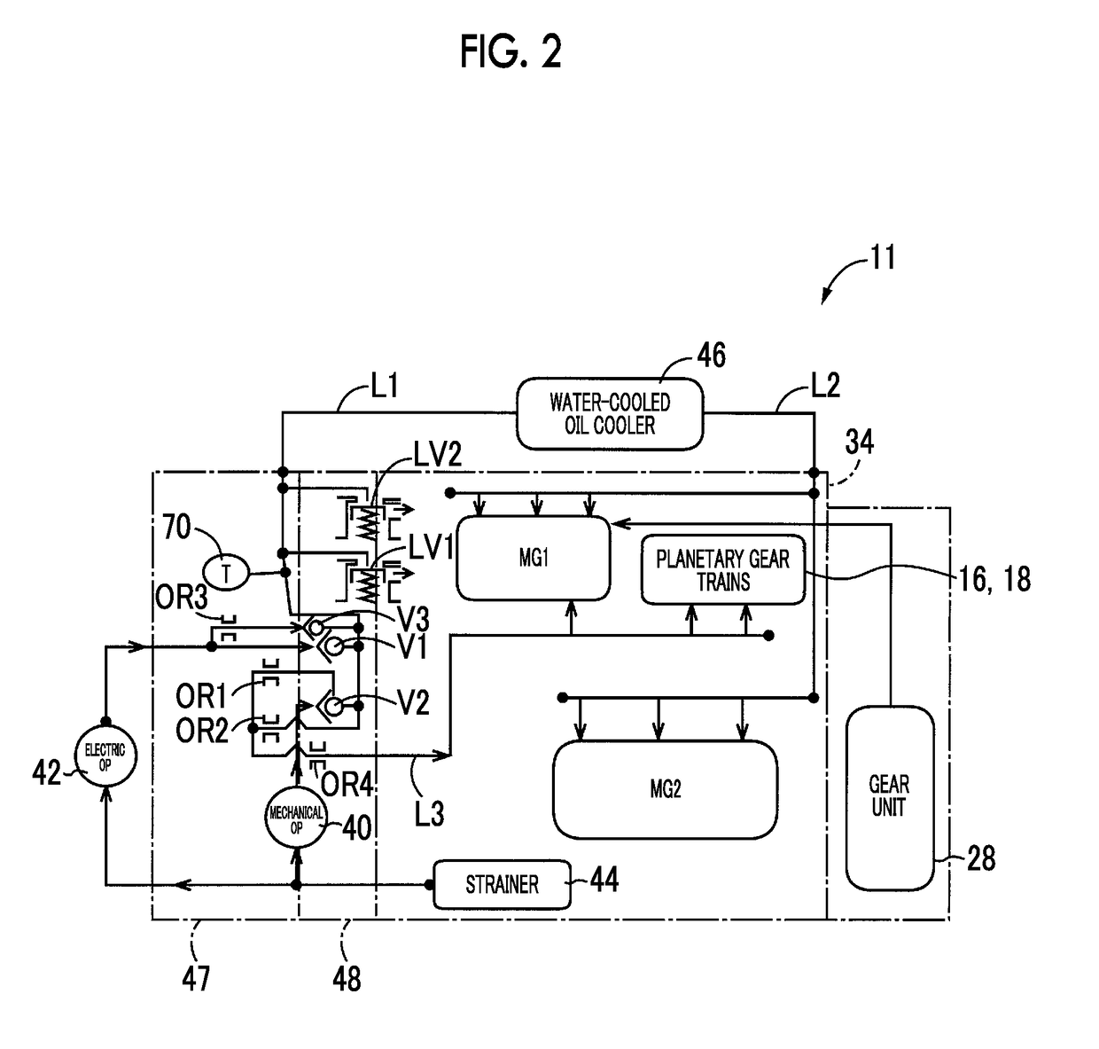 Power transmission system for vehicle