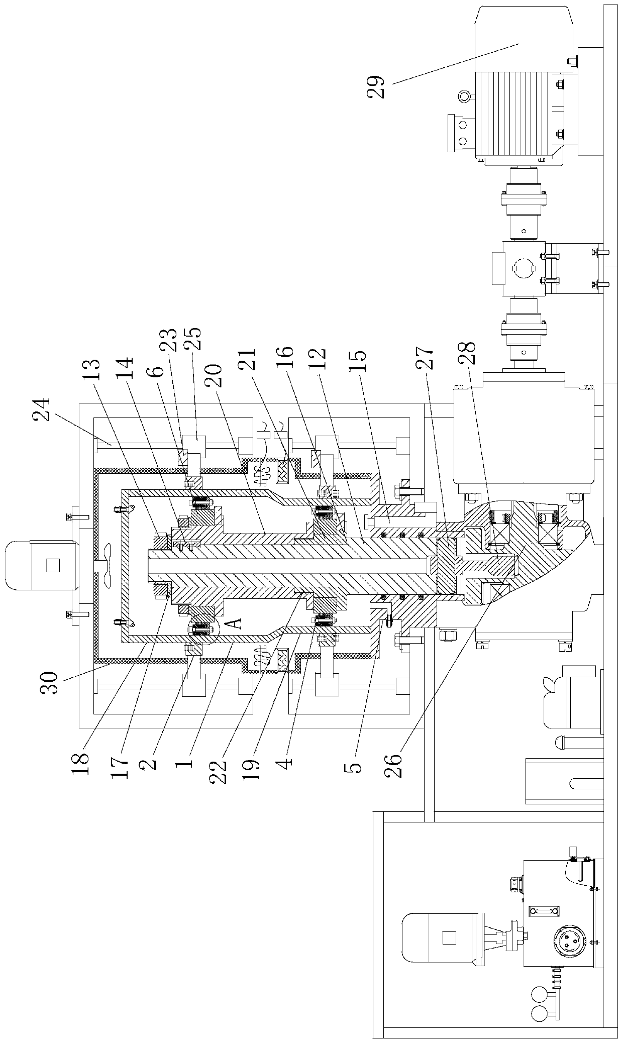 Cylinder liner and piston ring friction wear test device