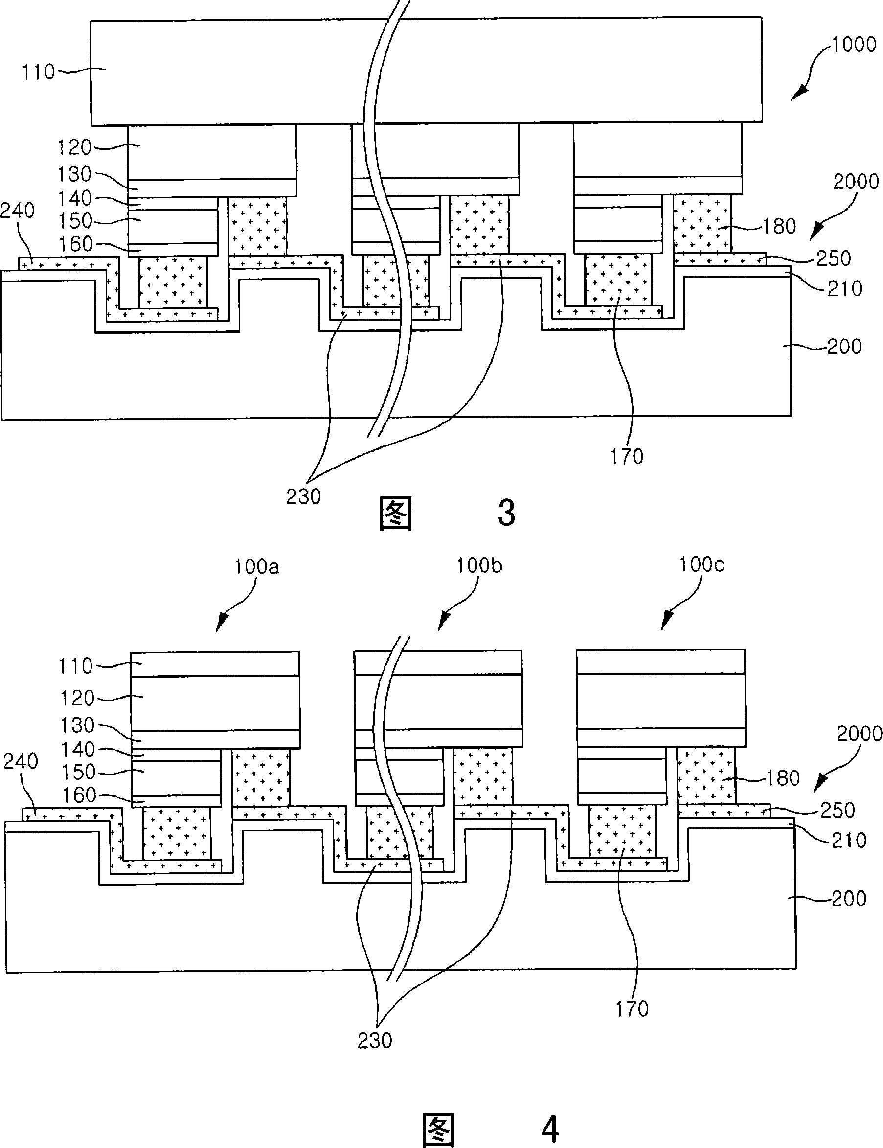 Led package having an array of light emitting cells coupled in series