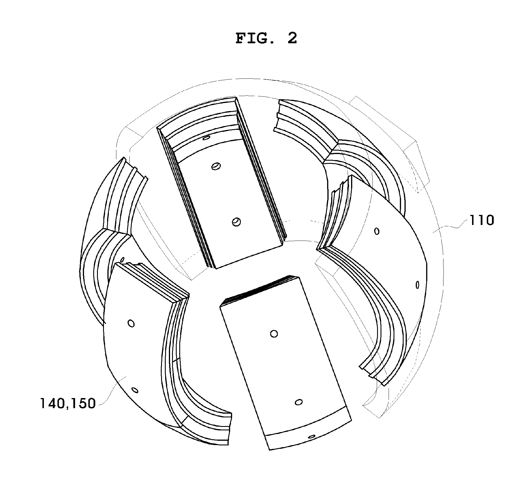 Spherical motor rotating in multiple degrees of freedom