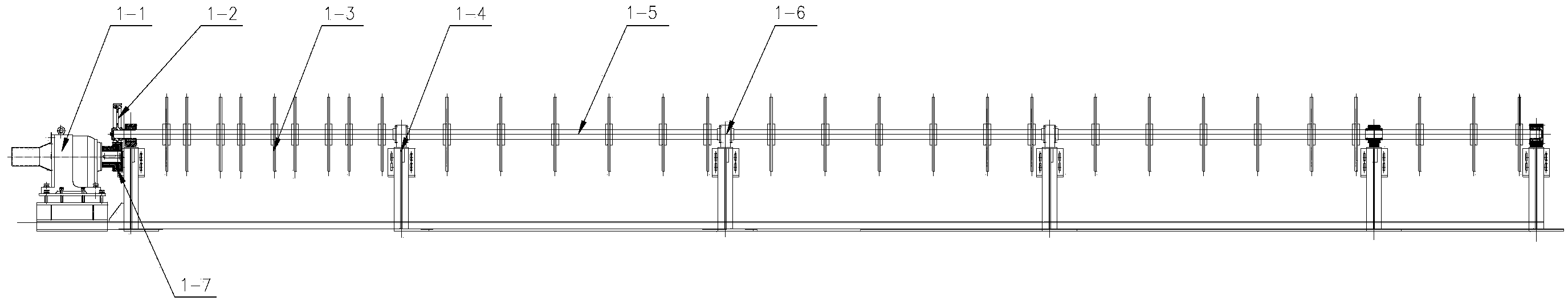 Half-variable-radius circular arc framework-type preheating device