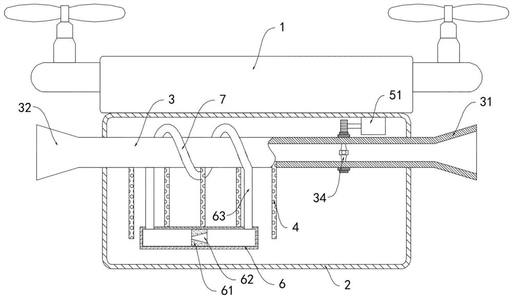 An agricultural pollination drone with high pollination rate