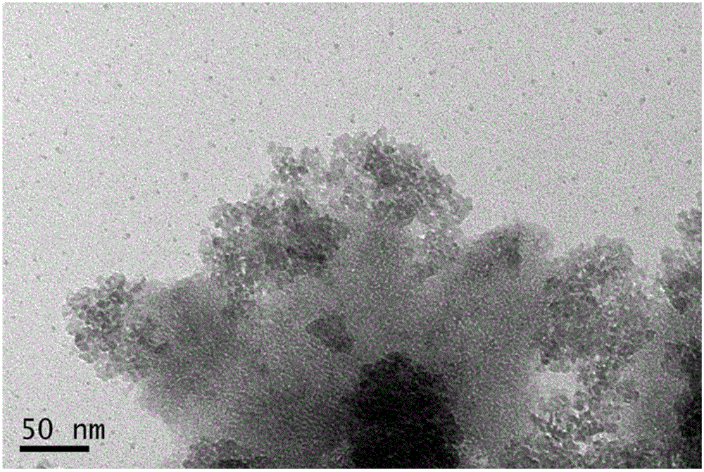 Method for reducing and preparing nano molybdenum-copper composite powder with low temperature