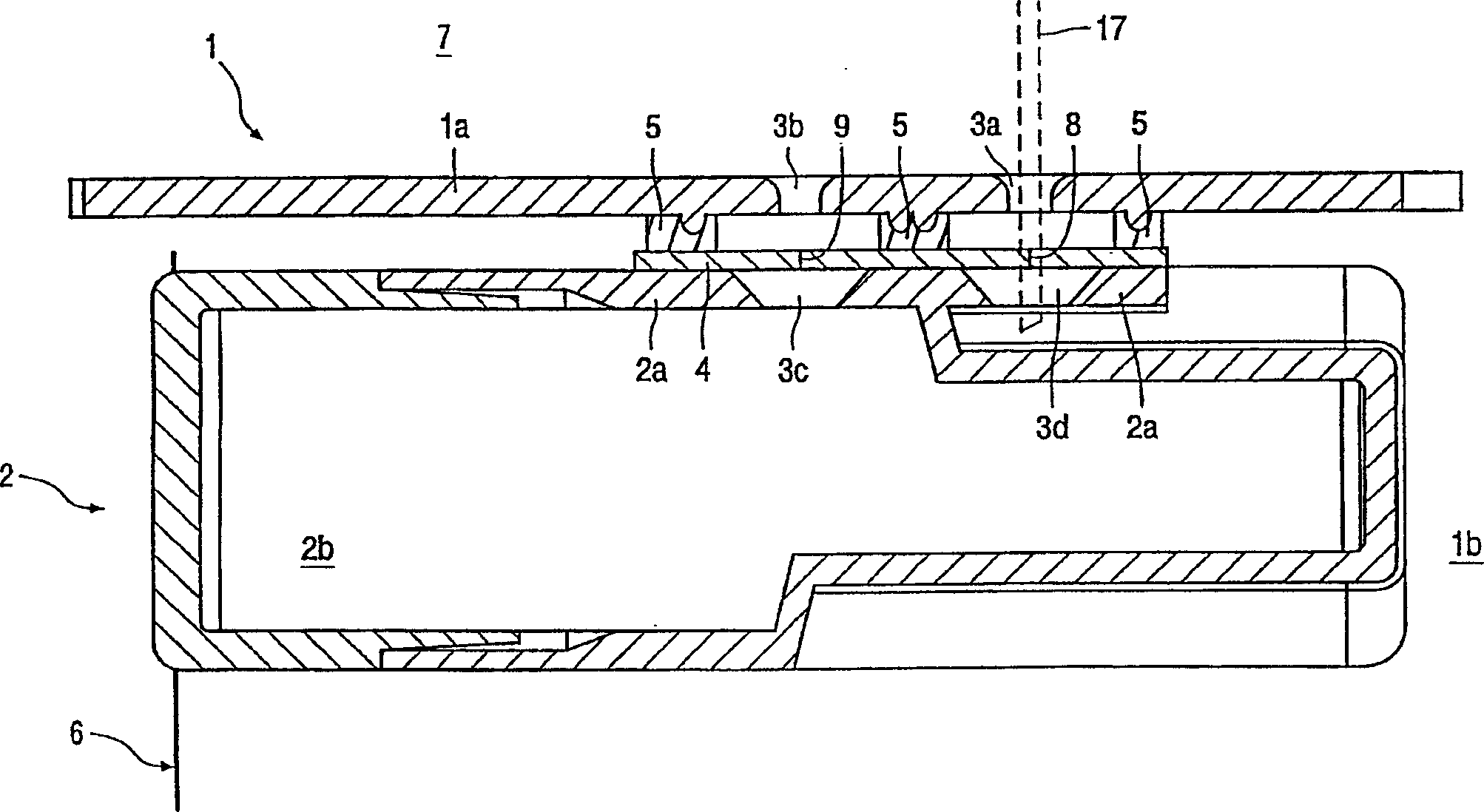 Waterproof housing of apparatus