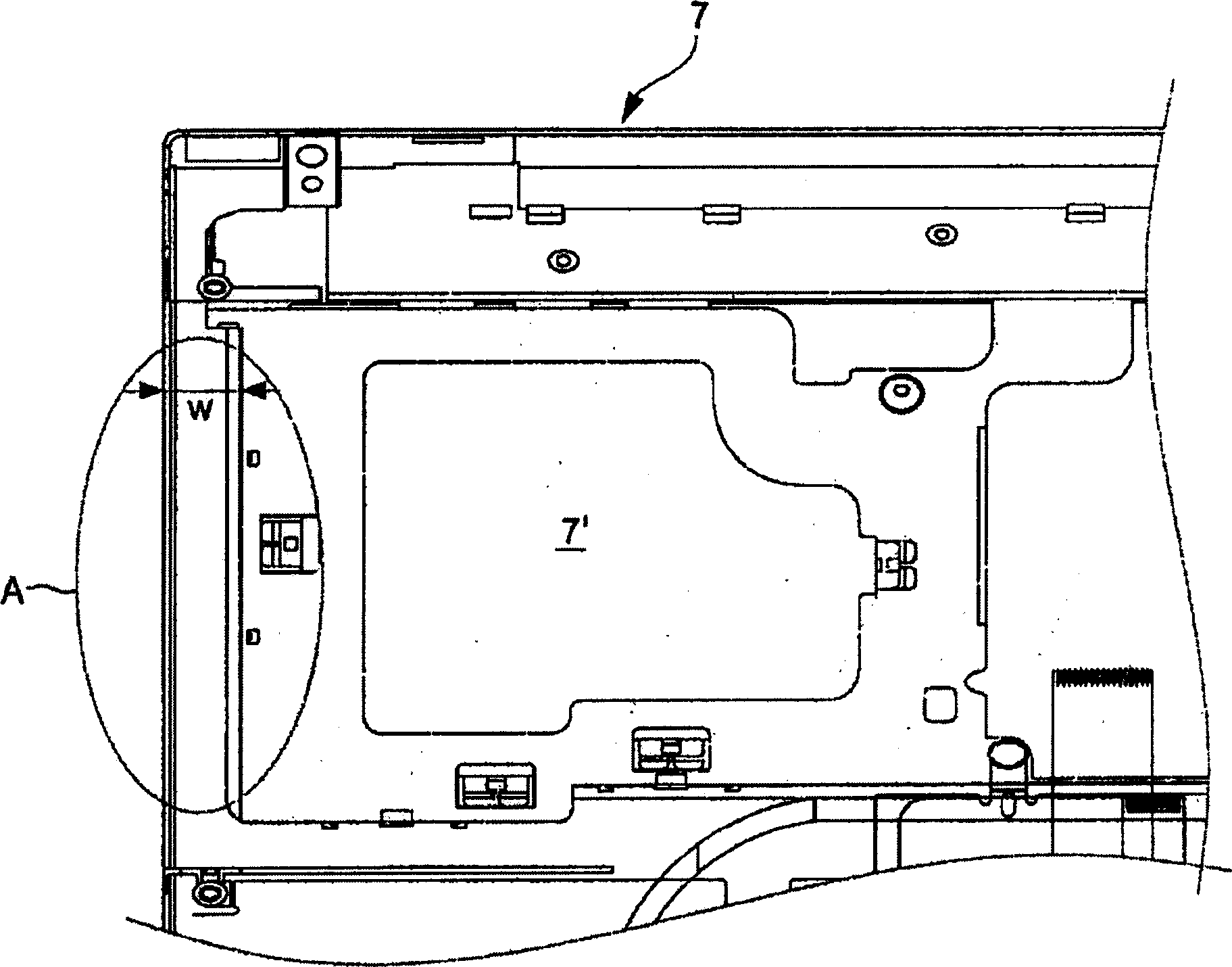 Enhaucement structure for support mechanism of keyboard of note-book computer