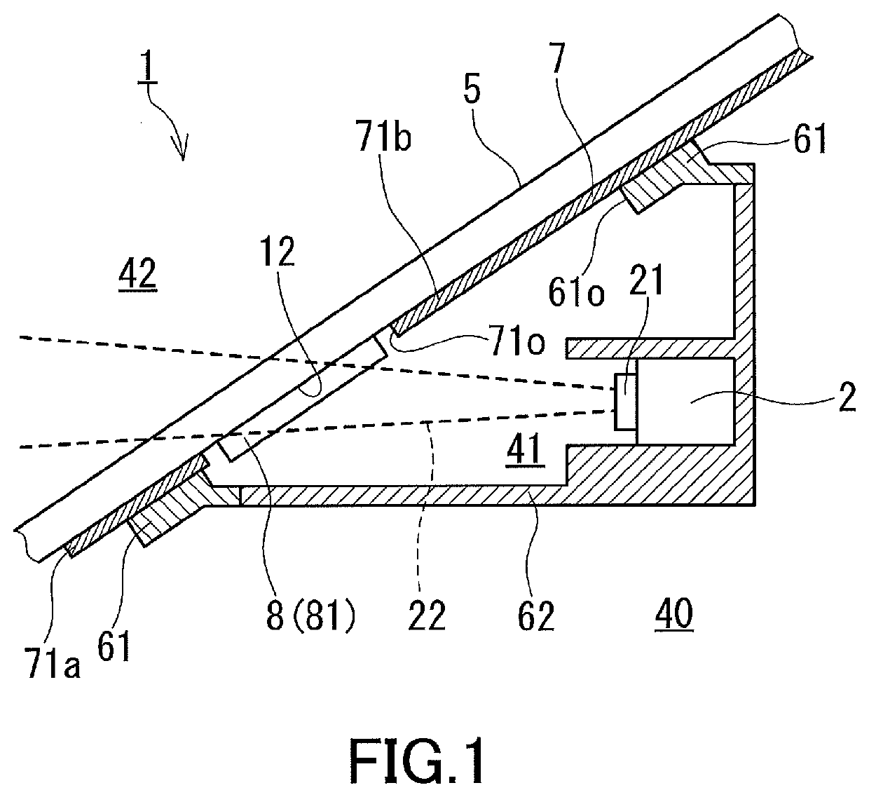 Windshield, glass product for windshield, and Anti-fogging member