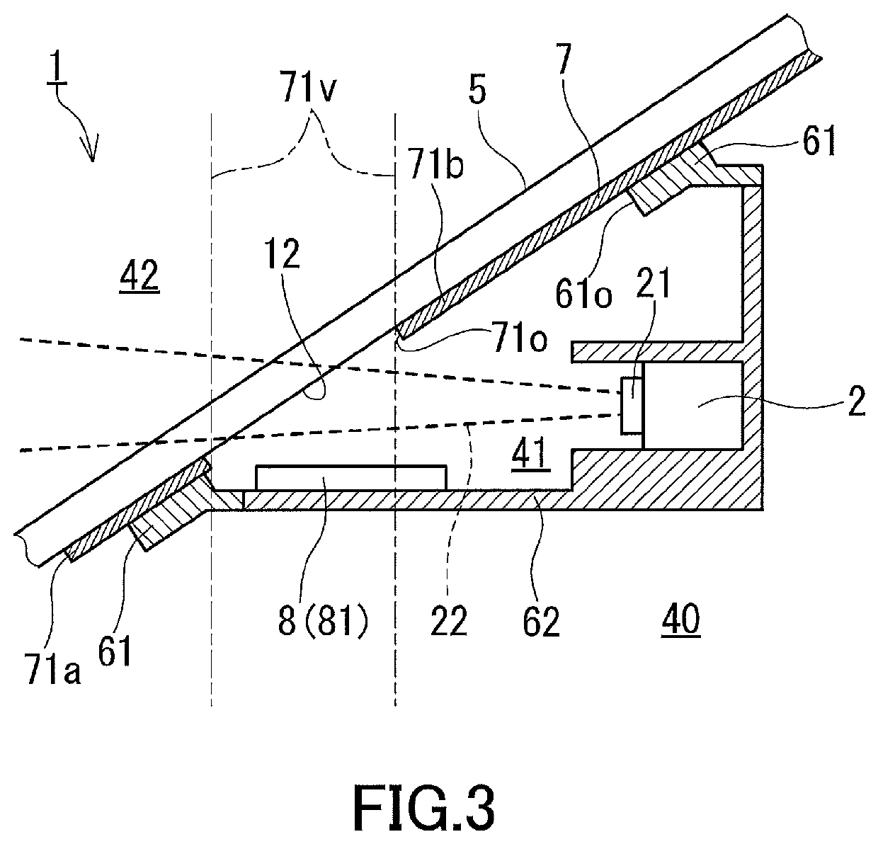 Windshield, glass product for windshield, and Anti-fogging member