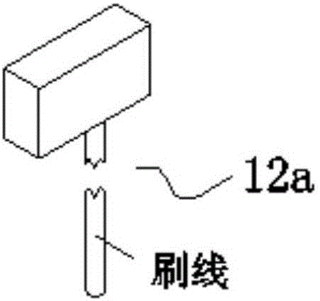 Intelligent carbon brush head rotating arcing machine