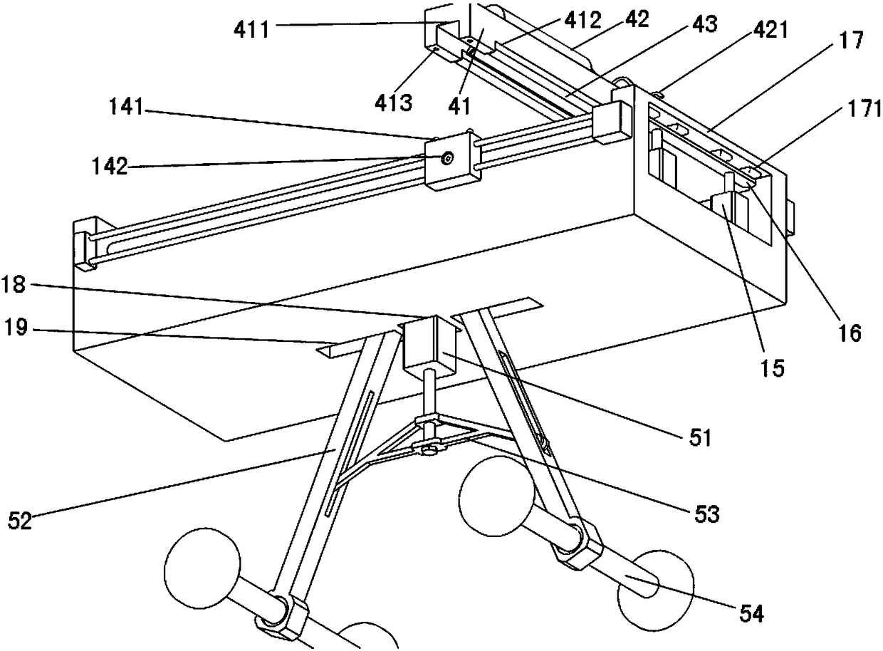 Fabric drying dust removal apparatus convenient to carry and adjustable in height