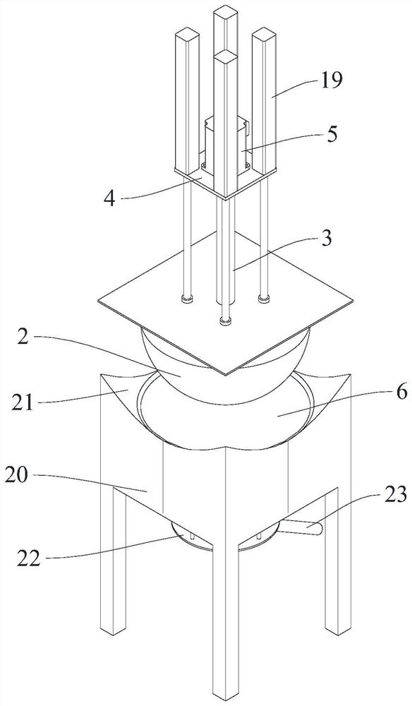 Raw material grinding device for toothpaste production