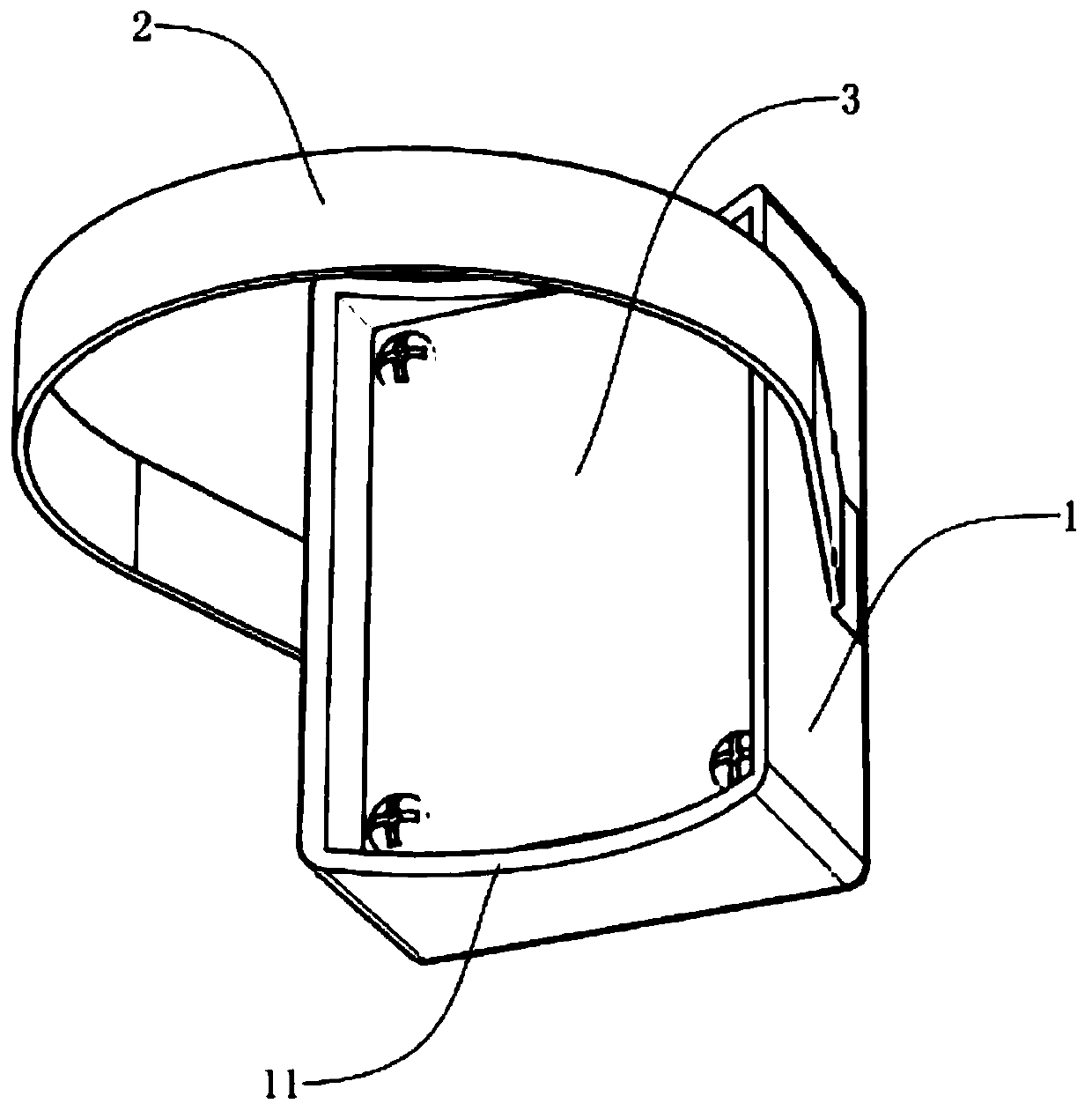 Temperature sensing device and ring main unit temperature monitoring system