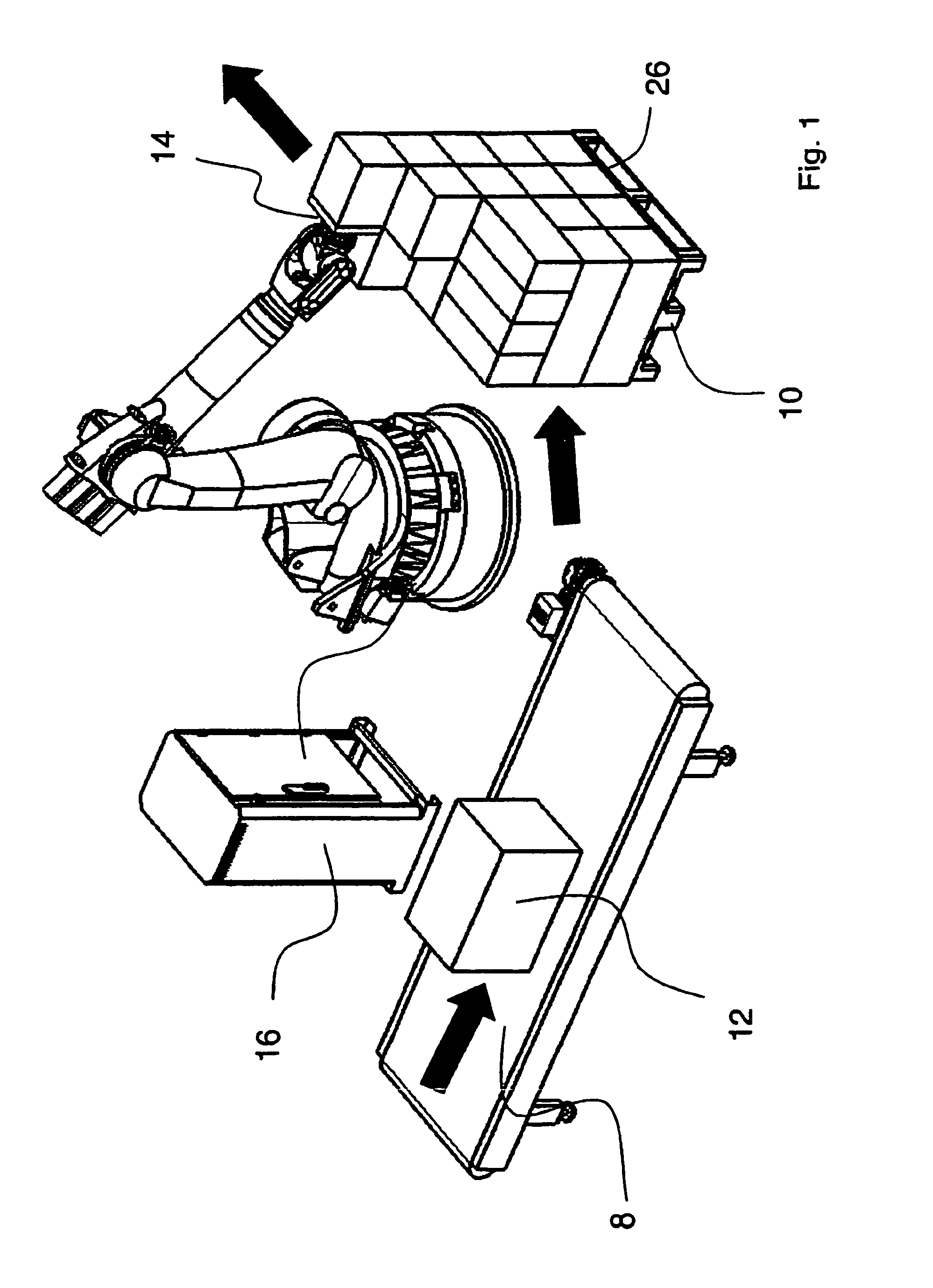 Robot system for loading equipment with general cargo units