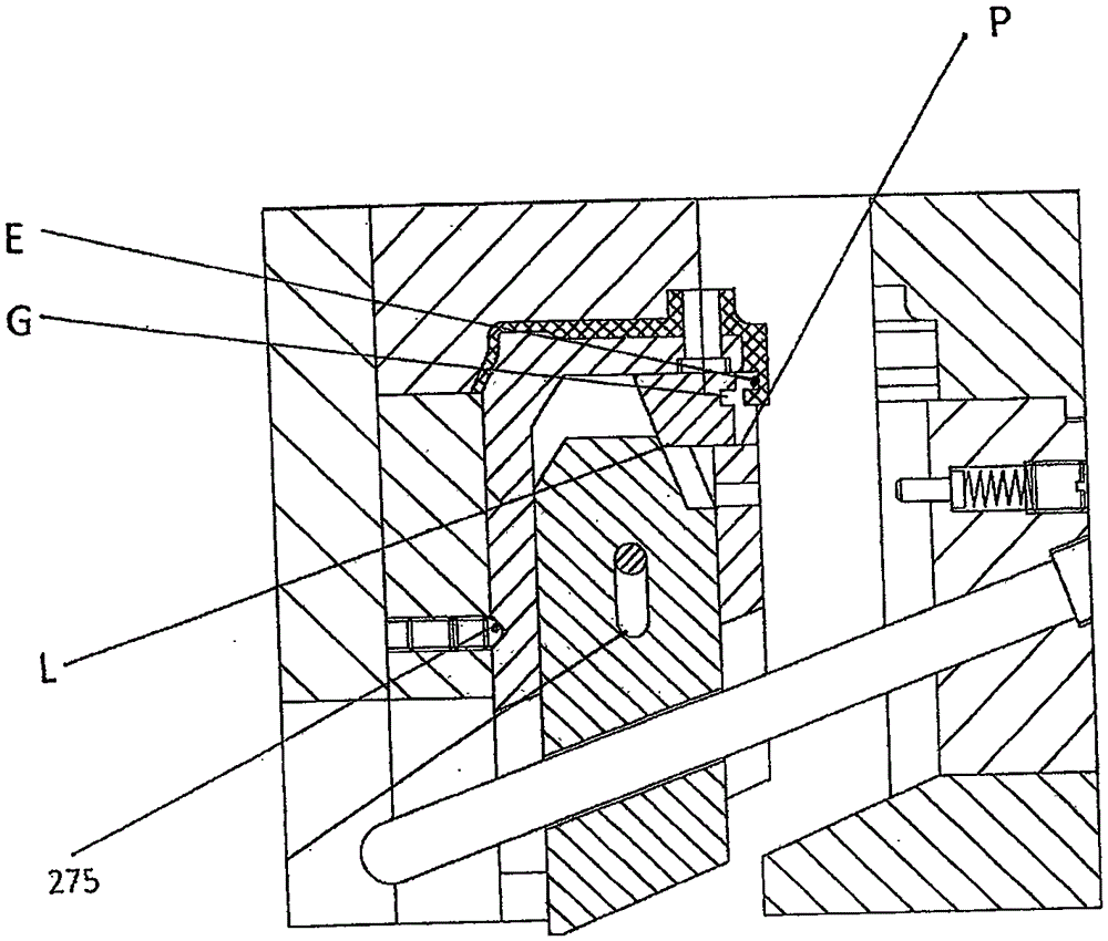 Die mechanism with sliding blocks provided with sliding block pulling cores