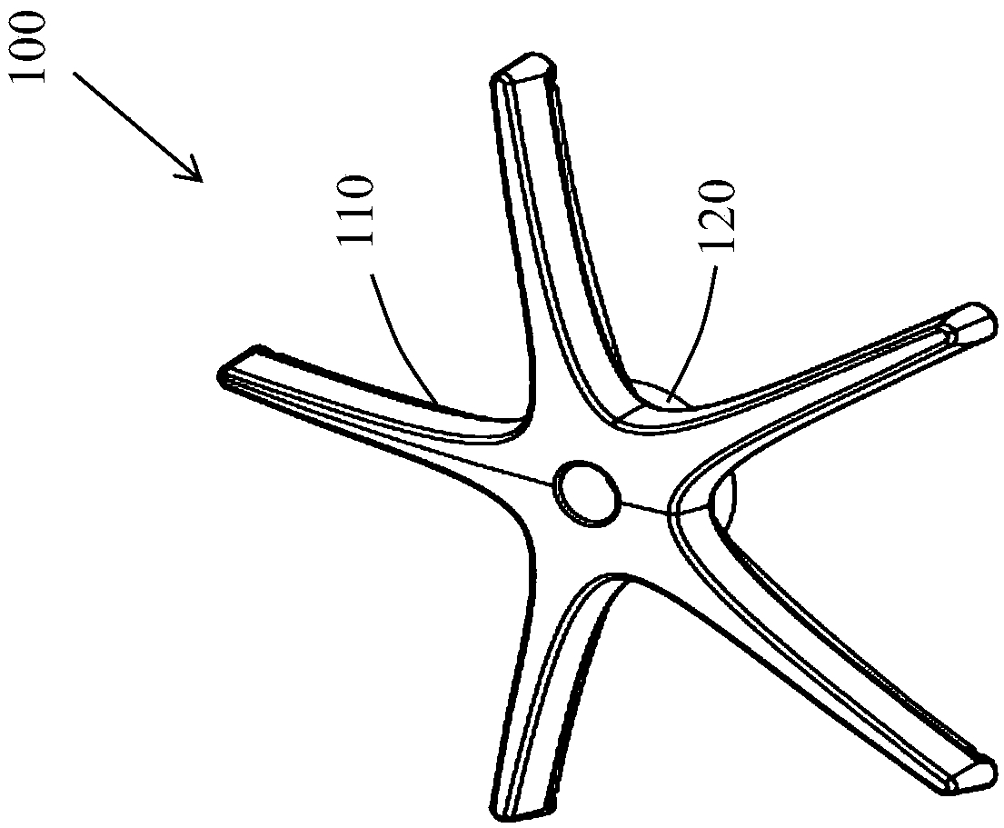 Foot stand with lamp effect