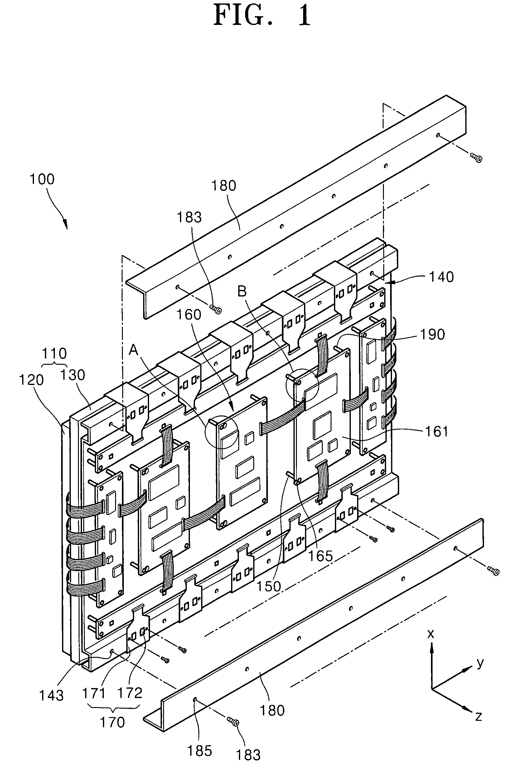 Fixing structure of circuit board and display module comprising the same