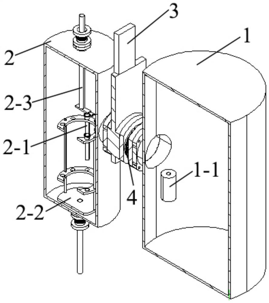 High-flux thermal evaporation film preparation device and application thereof