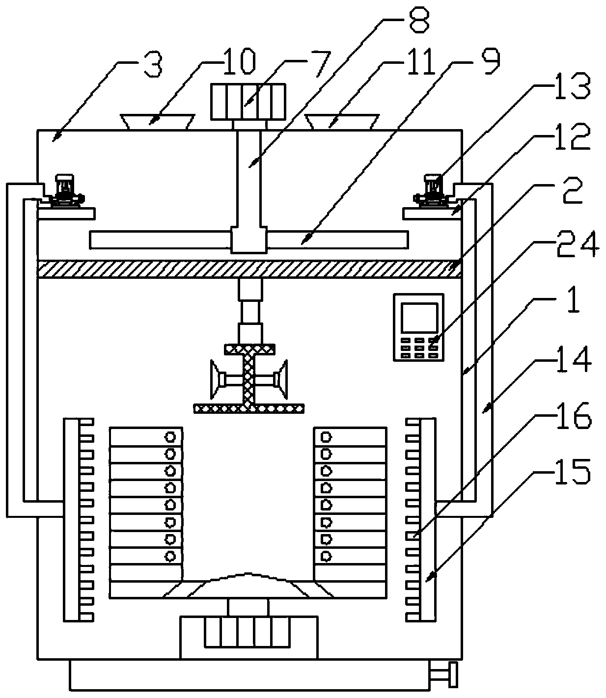 Novel medical mechanical cleaning structure with sterilization and disinfection functions and use method thereof