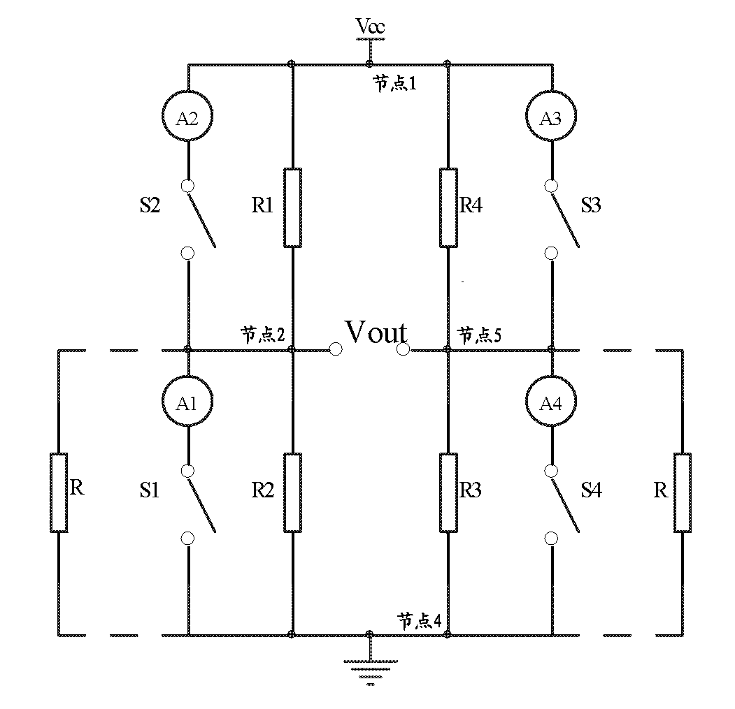 Wheatstone bridge compensation resistance test method