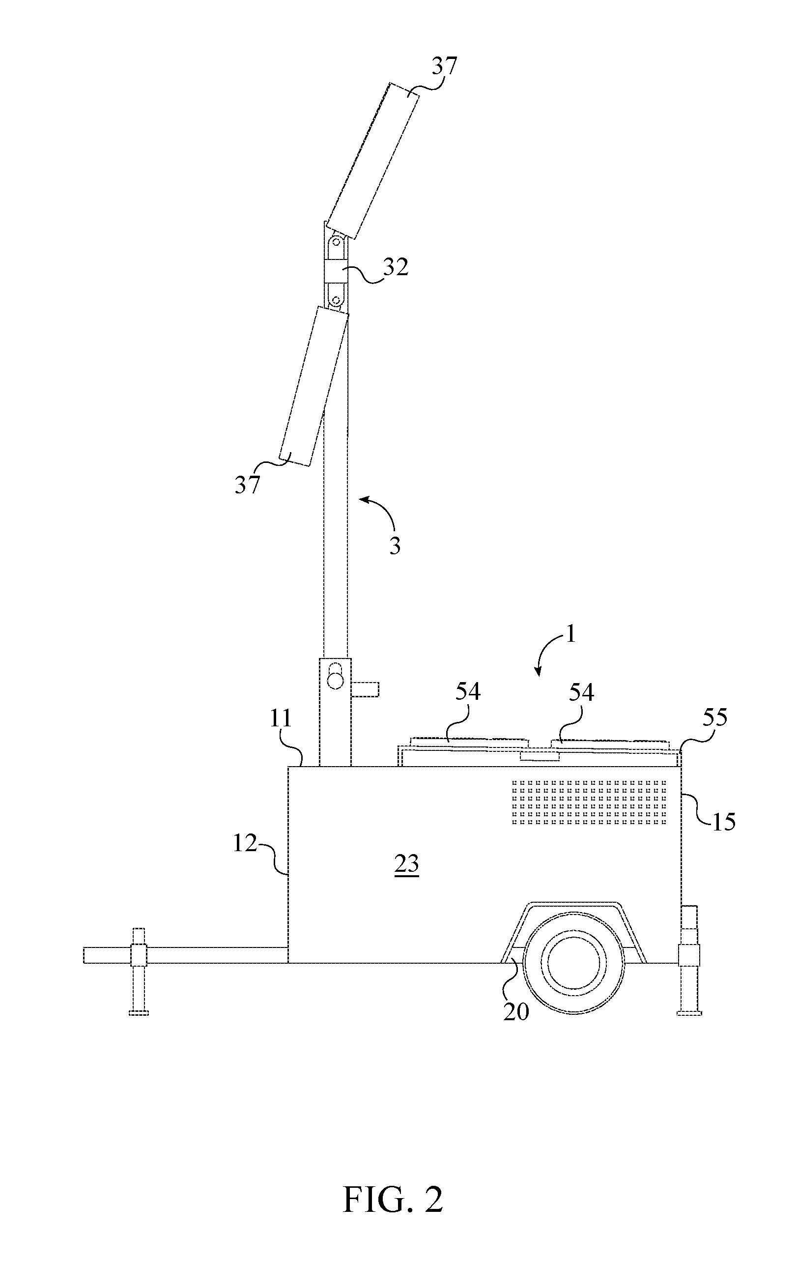 Solar and Fuel Powered Portable Light Tower