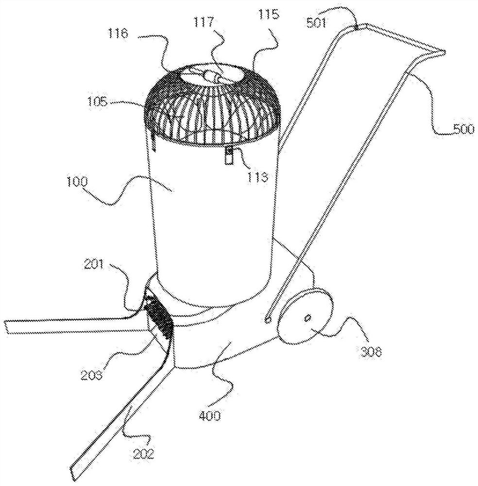 Automatic badminton collecting device