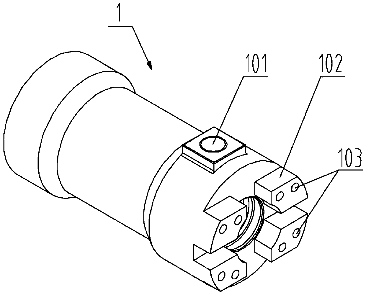 Small underwater cable cutting device