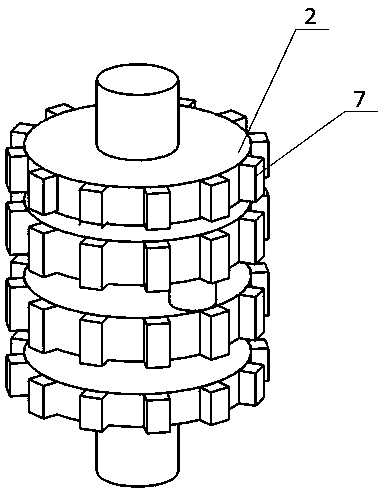 Corn crankshaft threshing machine