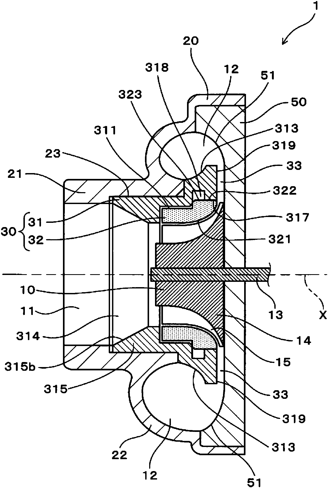 Compressor housing for supercharger