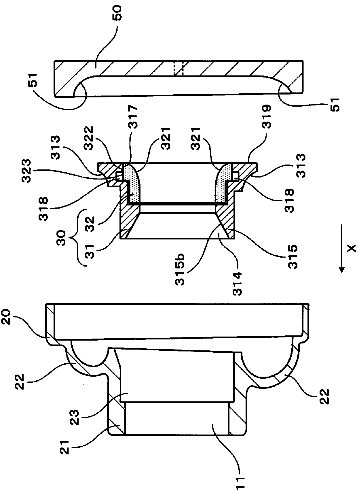 Compressor housing for supercharger