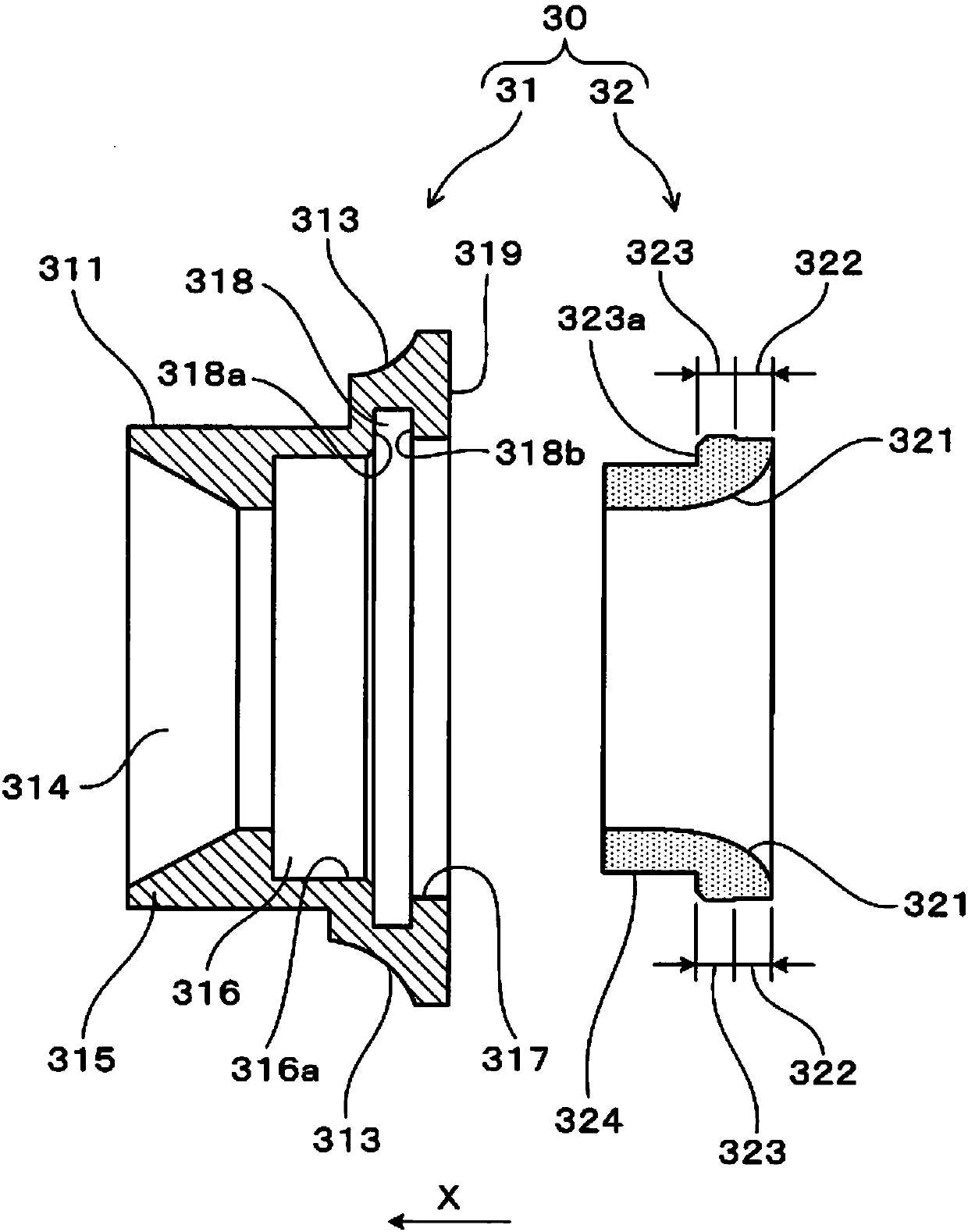 Compressor housing for supercharger