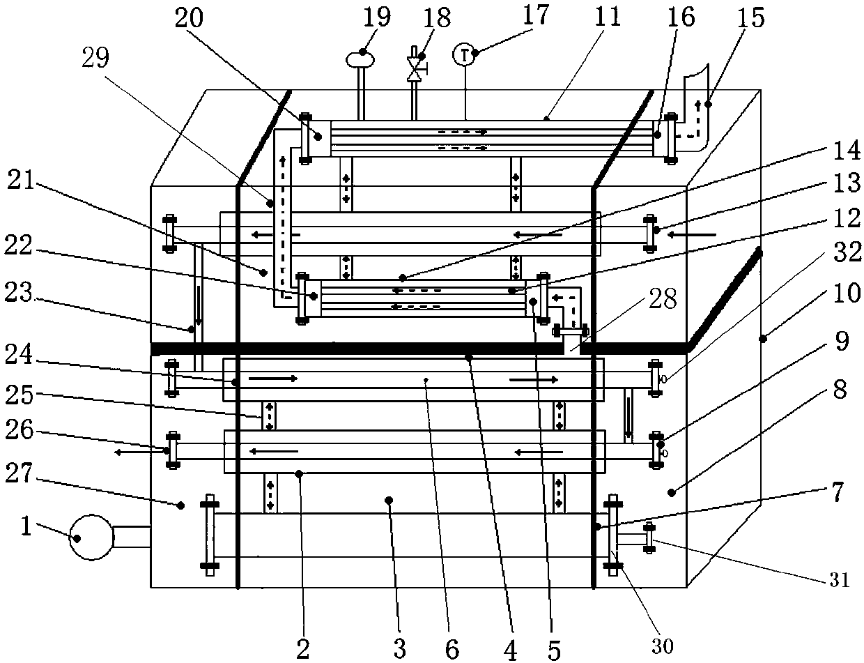 Easy-to-clean heat exchange coil type high-efficiency heating furnace