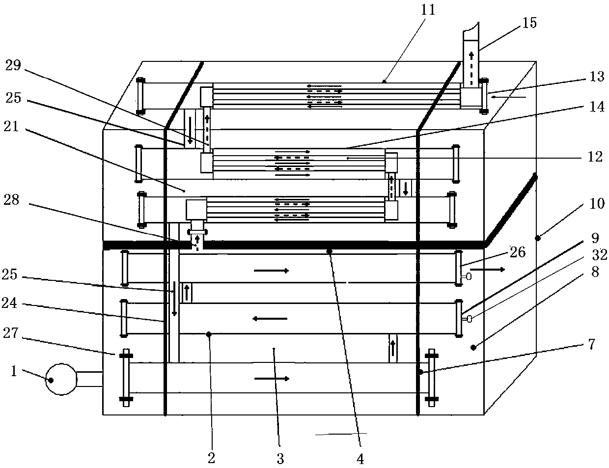 Easy-to-clean heat exchange coil type high-efficiency heating furnace