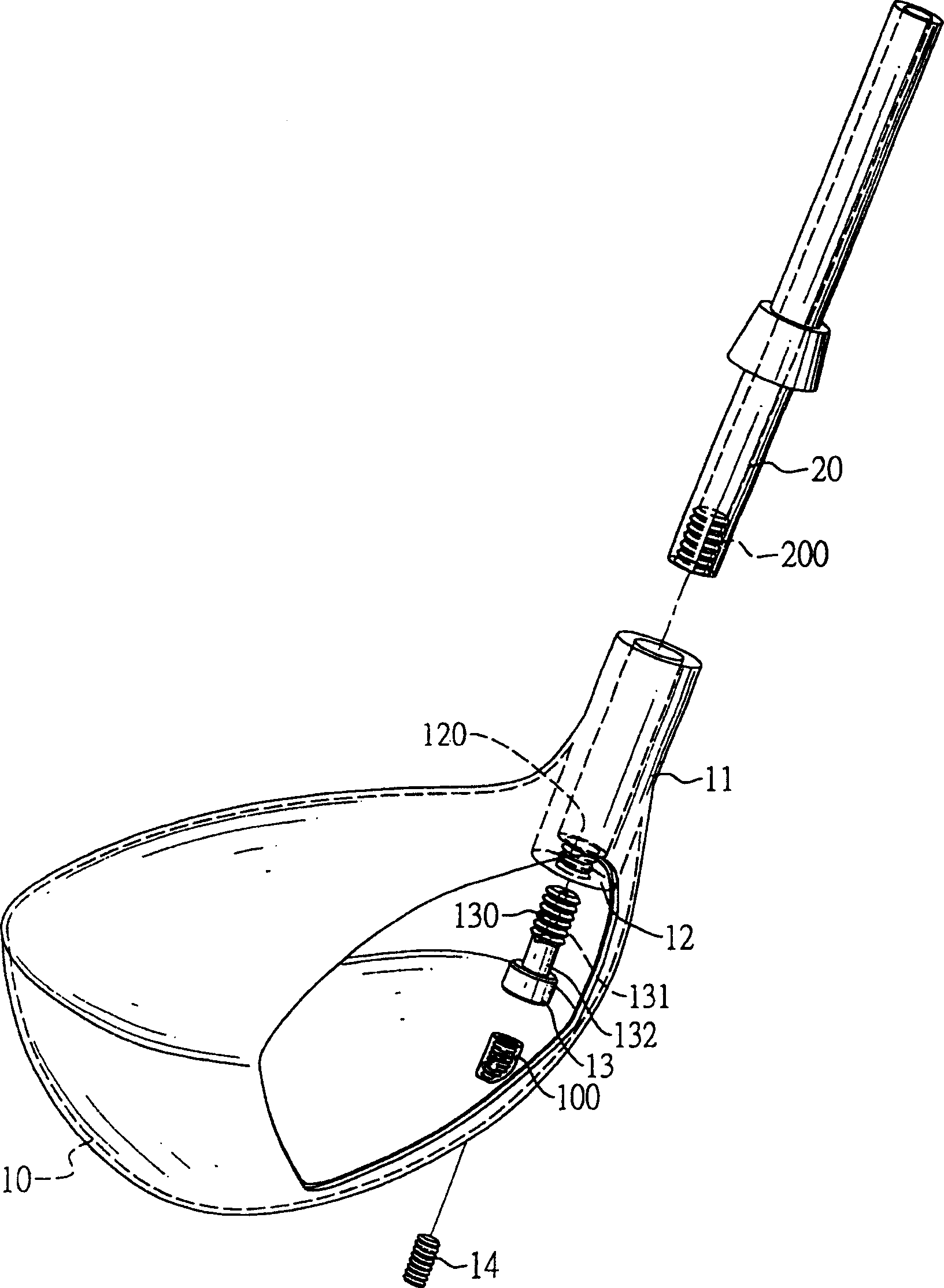 Golf head, and head and club dynamic balance adjusting method