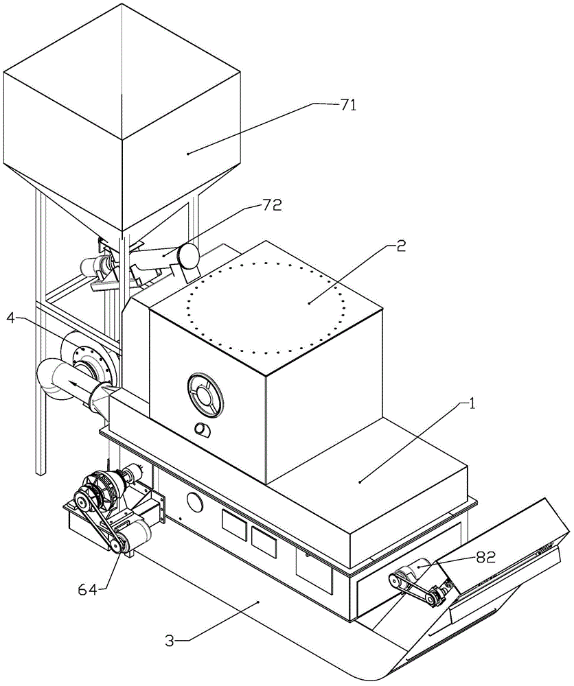 Biomass particle burner and use method thereof