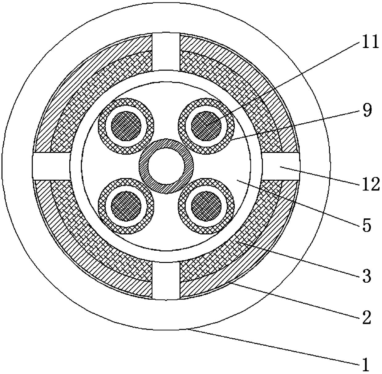 A cable capable of dissipating heat