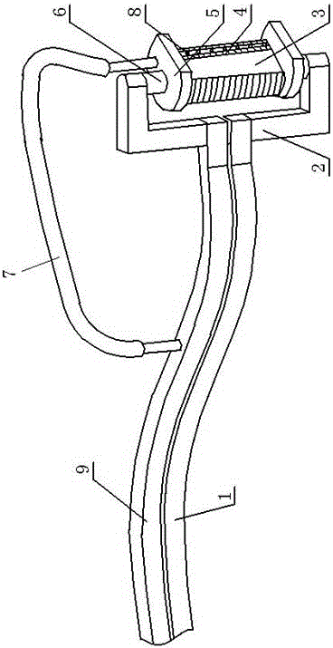 Quenching sensor with follow-up rotation for quenching continuous curved surface workpieces