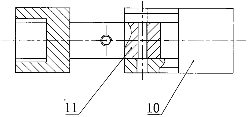 Deep laser hole linearity detecting device having rotation preventing mechanism