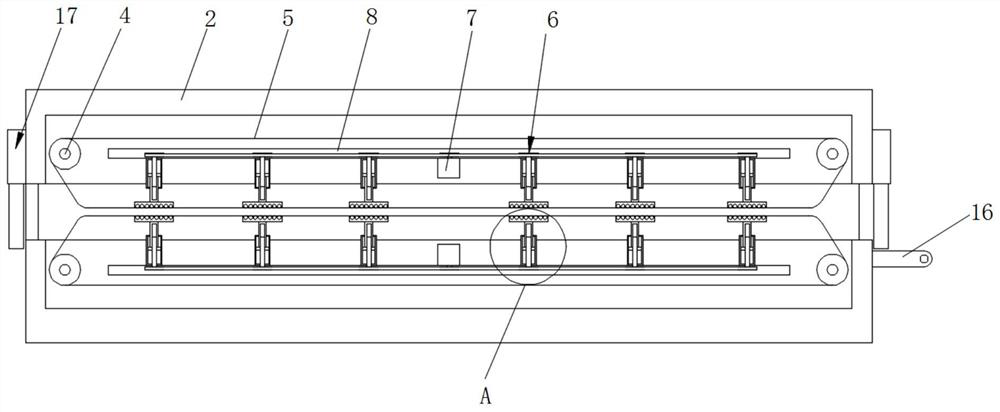 Traction device for macromolecule heat insulation strip production