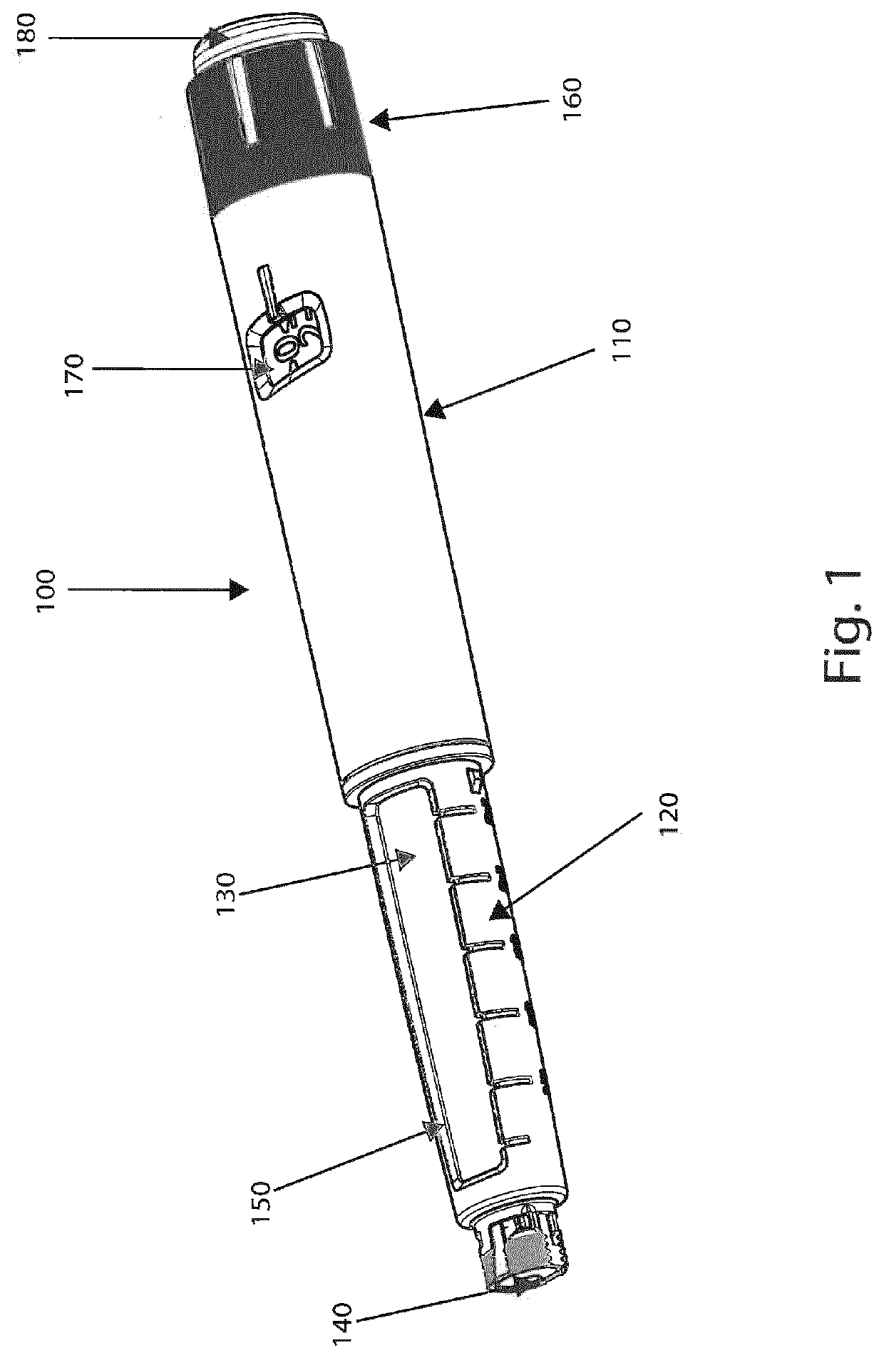 A rotary dosage sensing module for a disposable drug delivery pen and a method of assembling the same