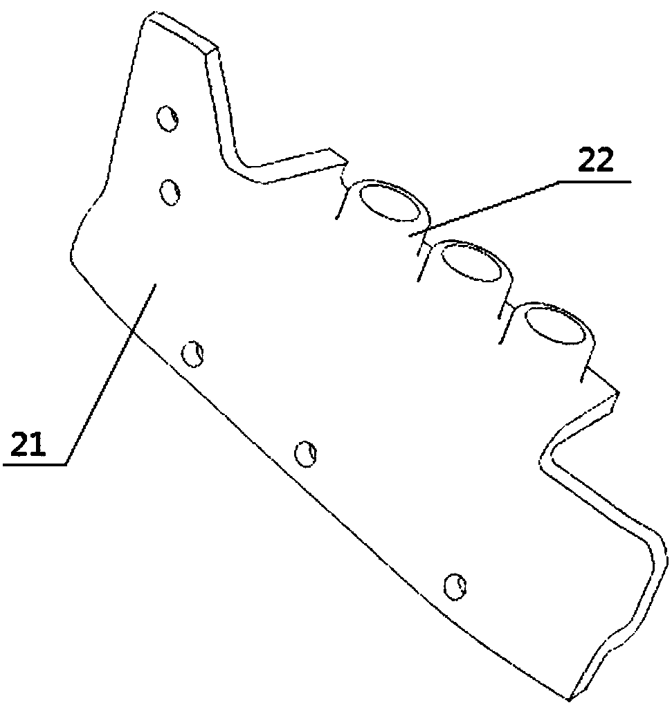 Synchronous implantation guide plate device