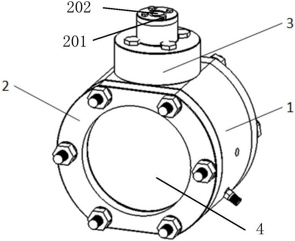 Constant volume bomb for diesel spraying and burning visualization experiment