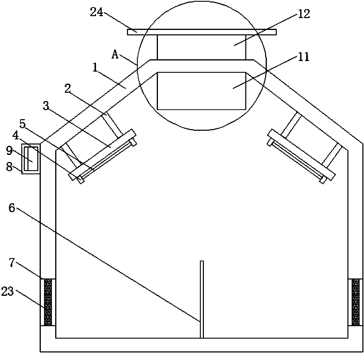 Automatically controlled dry and ventilated grain depot maintenance system