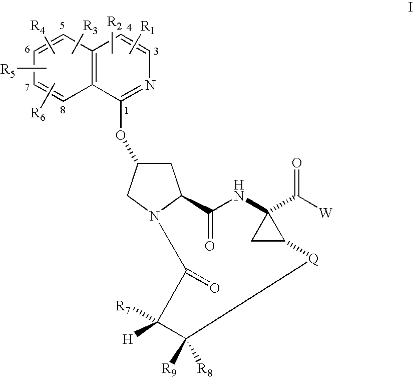 Macrocyclic isoquinoline peptide inhibitors of Hepatitis C virus