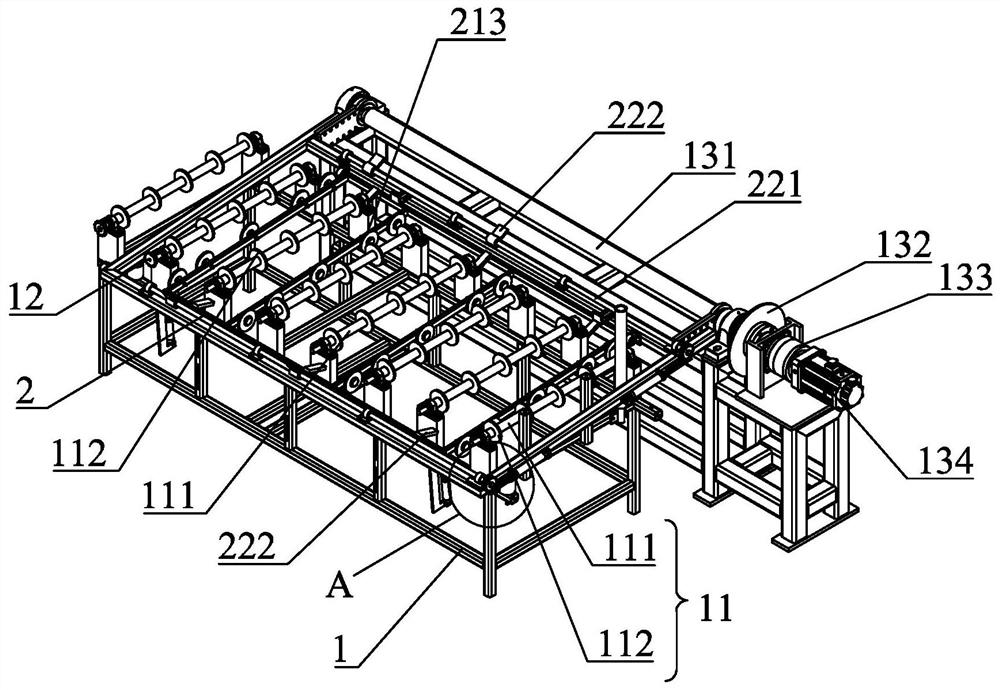 Veneering automatic turnover machine and working method thereof