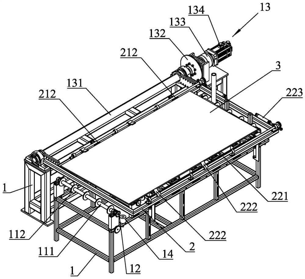 Veneering automatic turnover machine and working method thereof