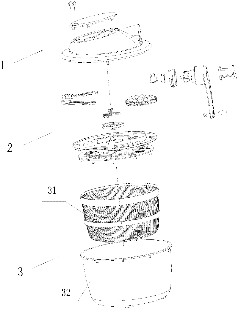 High-efficiency hand-driven dewaterer